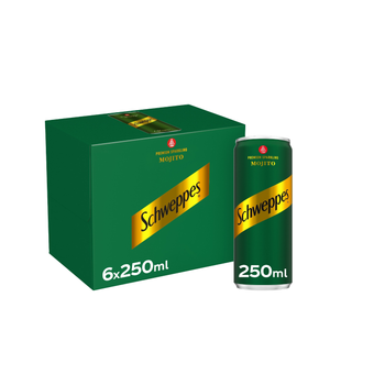 شويبس مشروب غازي بنكهة الموهيتو 6×250مل