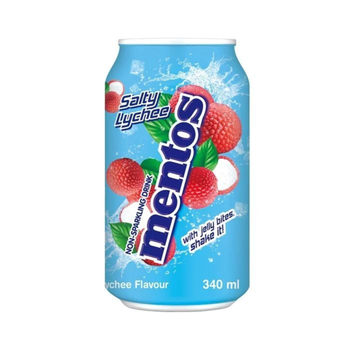 Mentos Salty Lychee Drink with Jelly Bites 340ml