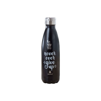 MANNA Black Vacuum-Insulated Leak-Proof Water Bottle 500ml