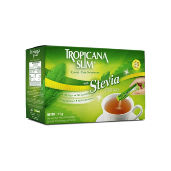 Tropicana Slim Stevia Sweetener 50 Packets