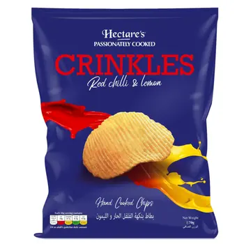 Hectare's Crinkles Red Chilli & Lemon Chips 70g