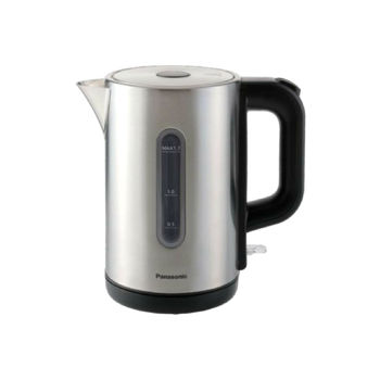 Panasonic 2200W Stainless Steel Cylindrical Electric Kettle Silver and Black 1.7 L NC-K301STB *(80649) 1.48Kg