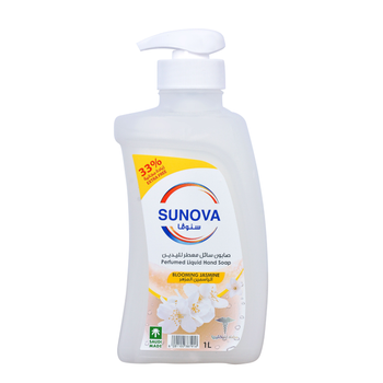 سنوفا صابون سائل معطر لليدين برائحة الياسمين المزهر 1لتر