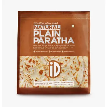 iD Natural Plain Paratha 5x350g