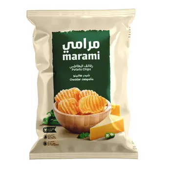 Marami Jalapeno Cheddar Wavy Potato Chips 100g