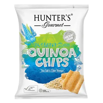 Hunter's Sea Salt & Cider Vinegar Quinoa Chips 75g