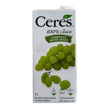 Ceres White Grape Juice No Sugar Added 1L