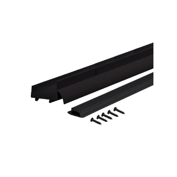 ام دي بولدنق برودكت باب سفلي من الألومنيوم المتين باللون الأسود مقاس 3.8×6×37.8 بوصة 1قطعة