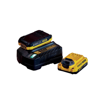 دي والت ستانلي فاتماكس  مجموعة بدء التشغيل للبطارية لجهد يبلغ 18و20 فولت، تأتيك باللونين الأصفر والأسود وبأبعاد  18 × 13.3 × 30.5 سم SFMCB12D2-GB 1.5كيلو