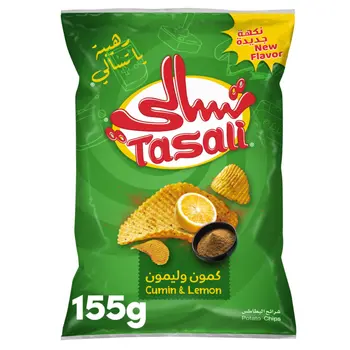Tasali Cumin & Lemon Potato Chips 155g