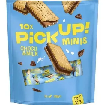 Pick Up MINIS Choco & Milk Bars 10x106g