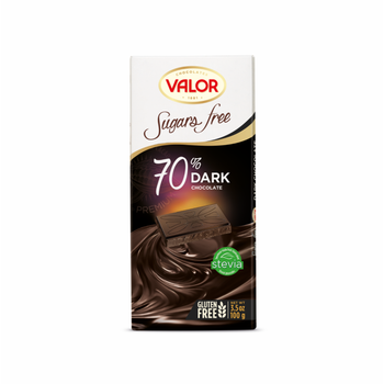 Valor Sugar-Free 70% Dark Chocolate 100g