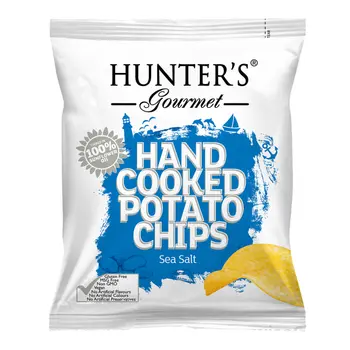 Hunter's Gourmet Sea Salt Potato Chips 125g