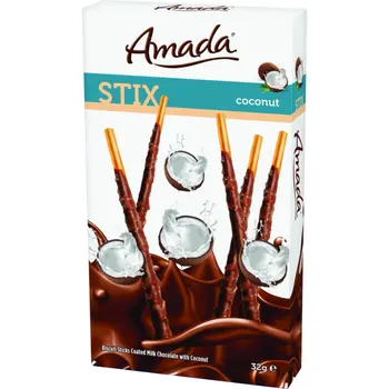 Amada Stix Coconut Biscuit Sticks 32g