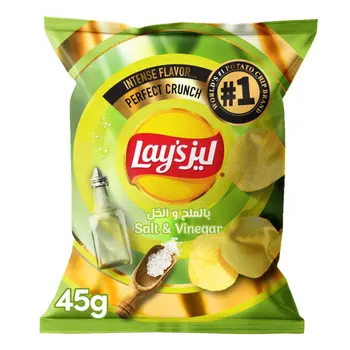 Lay's Salt and Vinegar Potato Chips 45g
