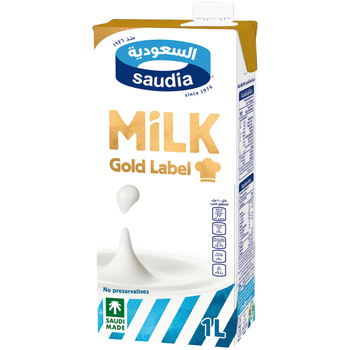 Saudia Full Fat Golden Label Milk 1L