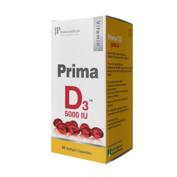 Jamjoom Pharma Prima D3 Vitamin D Capsules 60 Count