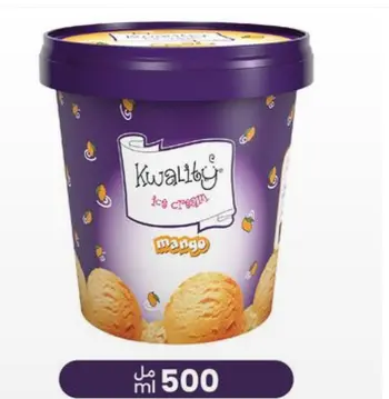 Kwality Mango Ice Cream Tub 500ml