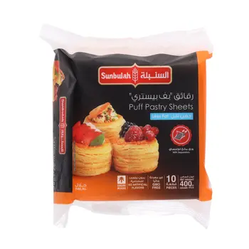 Sunbulah Low Fat Puff Pastry Sheets 400g