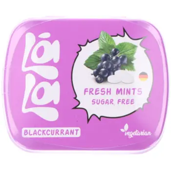 Lala Black Currant Sugar-Free Mints 14g