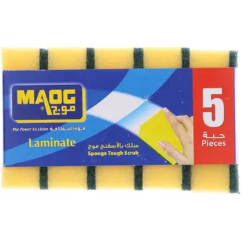 موج سلك بالأسفنج للتنظيف 5قطعة