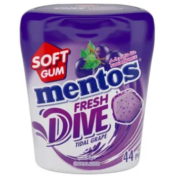 Mentos Fresh Dive Grape Flavour Gums 44x88g