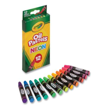 Crayola Crayola Oil Pastels, Assorted Neon Colors 12 Count 1Piece