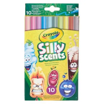 Crayola Silly Scents Fine Line Markers, Sweet Scents, 10 Count 1Piece