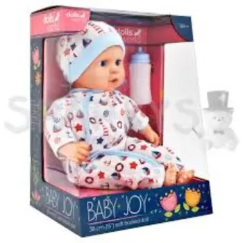 Dolls World 78314 15″ Baby Joy Soft Bodied Baby Doll Toddler, 0-2 Years 1Piece
