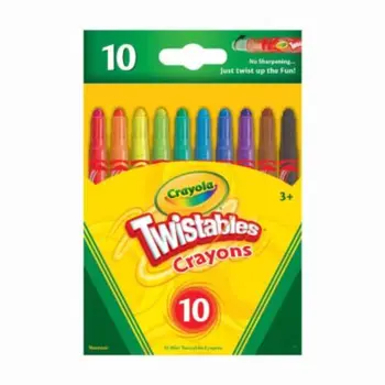 Crayola 10Count Mini Twistables Crayons, Rfid 1Piece