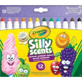 Crayola Crayola Silly Scents Scented Broad Lines Markers - 12 Pieces 1Piece