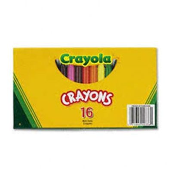Crayola 16 Count Large Crayons - Lift Lid Box 1Piece
