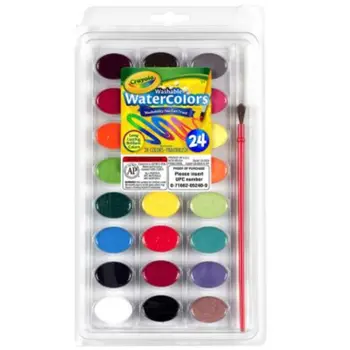 Crayola Washable Watercolors 24 Count. 1Piece