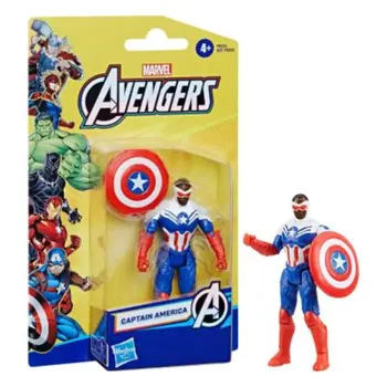 Marvel Avengers Epic Hero Series Captain America Acountion Figure, 4-Inch, Super Hero Toys For Kids Ages 4 And Up 1Piece