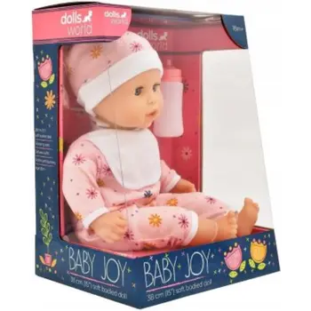 Dolls World 78312 15″ Baby Joy Soft Bodied Baby Doll Toddler, 0-2 Years 1Piece