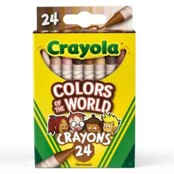 Crayola 24 Count Crayons, Colors Of The World 1Piece