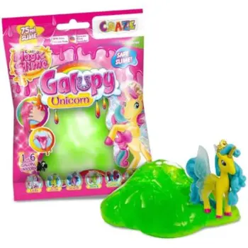 Craze Magic Slime Bag Surprise Galupy Unicorn Figure Girls, 3-4 Years 1Piece