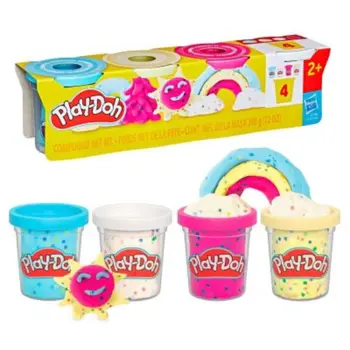 Play-Doh 4 Pack Confetti Compound 1Piece