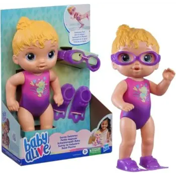 Baby Alive Sunny Swimmer Doll, Blonde Hair 1Piece