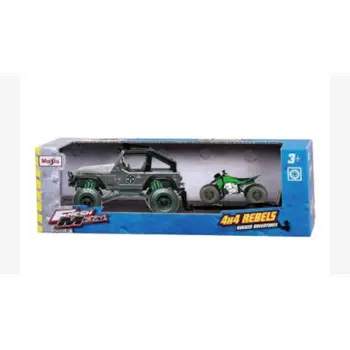Maisto 4X4 Rebels Rugged Adventures Play Assorted Diecast Vehicle Boys, 3-4 Years 1Piece