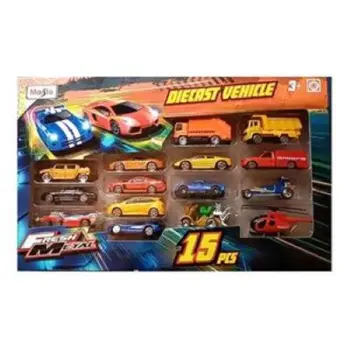 Maisto 3" Fresh Metal Assorted Diecast Vehicle Boys, 3-4 Years, Pack Of 15 1Piece