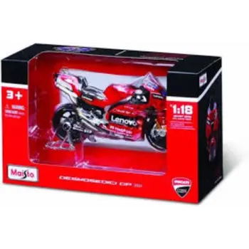 Maisto 1:18 Scale Ducati 650 Lenovo Diecast Motorcycle Boys, 3-4 Years 1Piece
