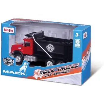 Maisto City Service Mack Truck Assorted Vehicle Boys, 3-4 Years 1Piece