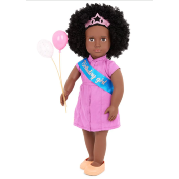 Our Generation Kehlani Birthday Party Doll With Balloons, 18-Inch Size 1Piece