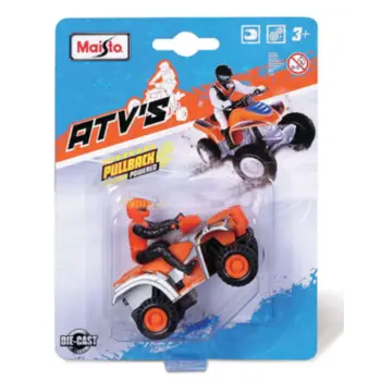 Maisto Fresh Metal Assorted Pullback Diecast Atv With Rider Boys, 3-4 Years 1Piece