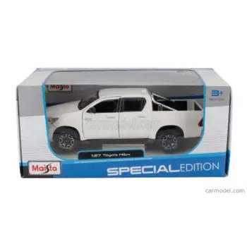 Maisto 1:27 Scale Toyota Hilux Pick-Up White Die-Cast Car Boys, 3-4 Years 1Piece