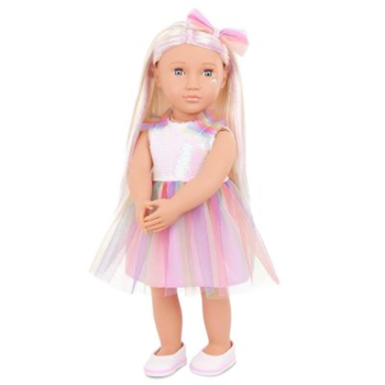 Our Generation Iris Fashion Doll With Unicorn Outfit, 18-Inch Size 1Piece
