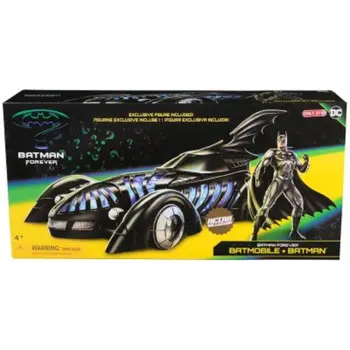 Spin Master Dc Comics Batman Retro Collection Batmobile And Action Figure Playset Unisex, 5-7 Years, Pack Of 2 1Piece