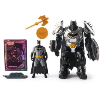 Spin Master Dc Comics Metal Force Batman Action Figure Playset Unisex, 5-7 Years 1Piece