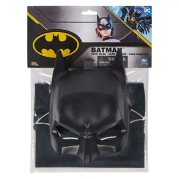 Spin Master Dc Comics Batman Cape & Mask Roleplay Set Unisex, 3-4 Years, Pack Of 2 1Piece